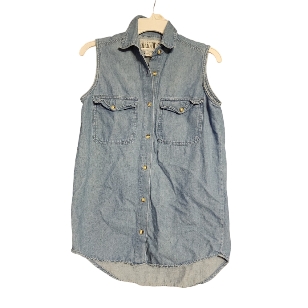 At Last New York Vintage Denim Vest